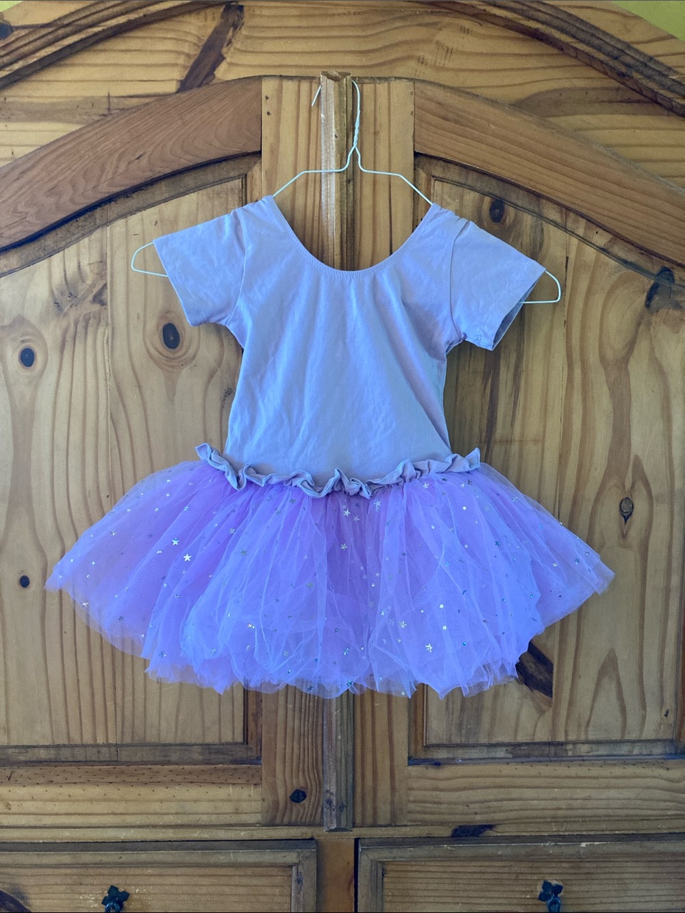 Girls Zaclotre purple stars tutu dress costume - size 6/8